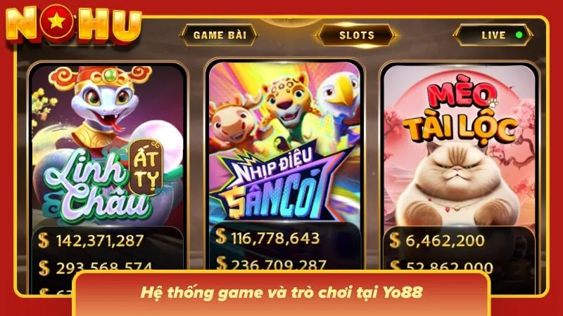 Các lựa chọn được sắp xếp thành từng nhóm, tạo bố cục trực quan