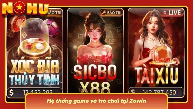 Sảnh game phong phú tạo nên hành trình khám phá nhiều thể loại